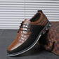 Men's British Two-tone Leather Dress Shoes