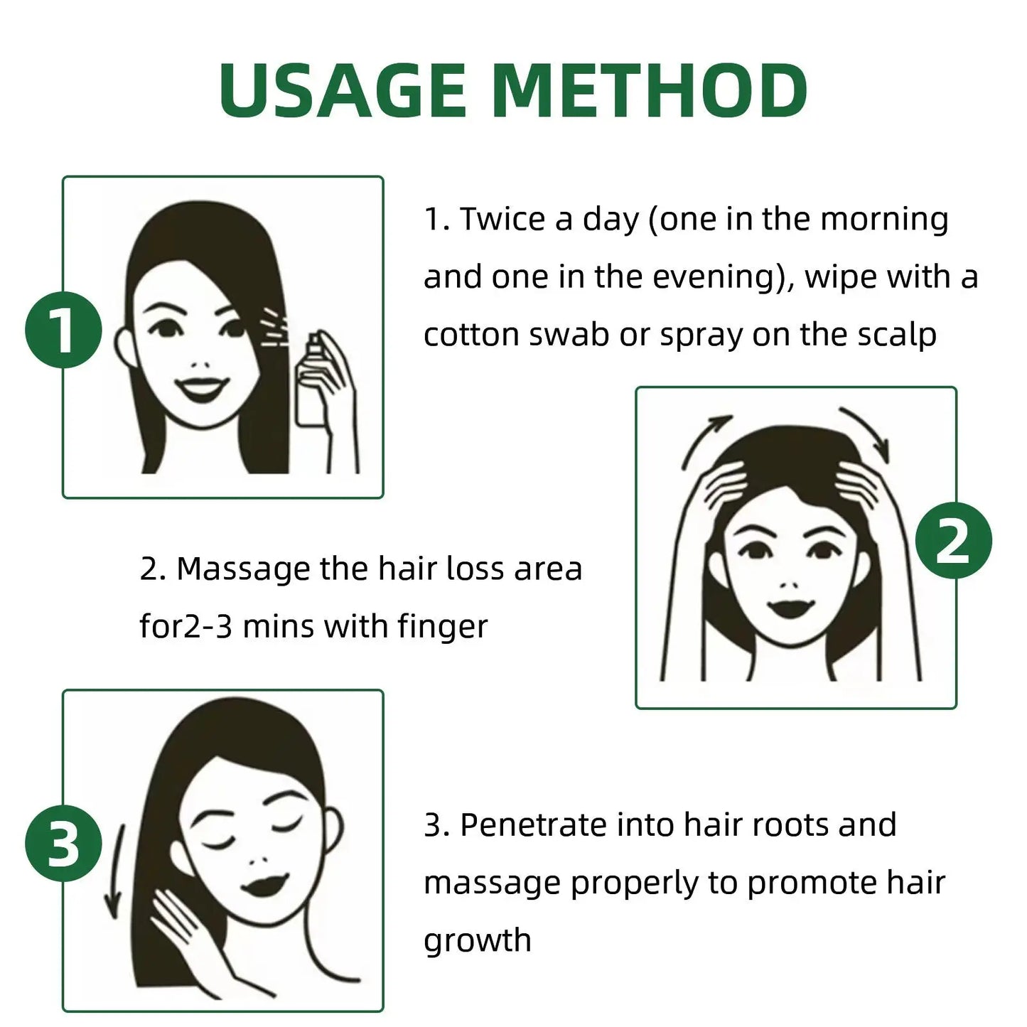 Ouhoe Ginseng Hair Growth Serum and Scalp Treatment Spray