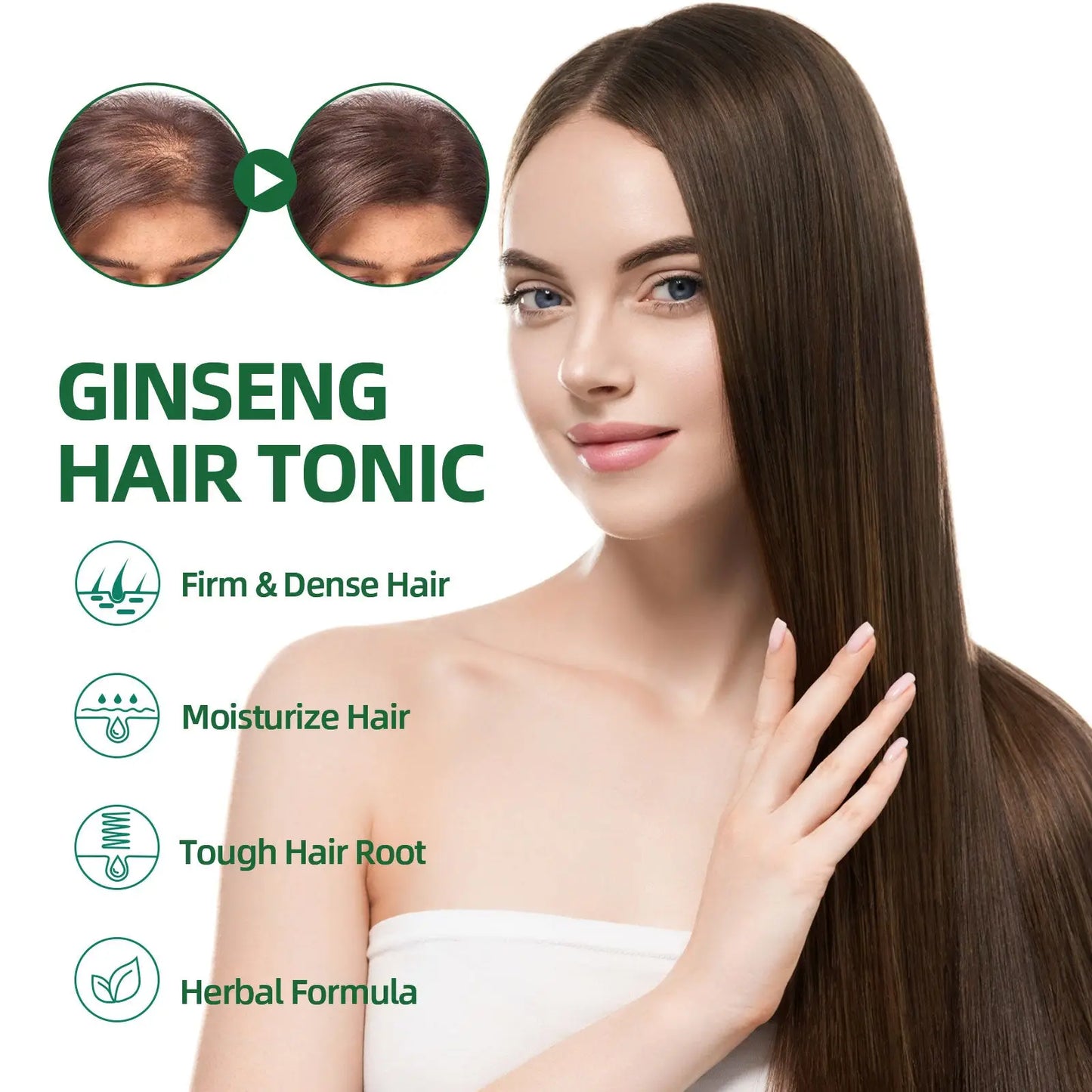 Ouhoe Ginseng Hair Growth Serum and Scalp Treatment Spray