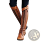 Over the Knee Leather Studded Riding Boots