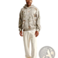 Oversized Leafy Camouflage Lantern Sleeve Hoodie
