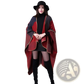 Oversized Plaid Woolen Cape Geometric Travel Shawl