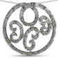 0.22 Carat Genuine Green Diamond .925 Sterling Silver Pendant