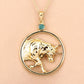 0.23 Carat Genuine Emerald .925 Sterling Silver Pendant