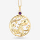 0.24 Carat Genuine Amethyst .925 Sterling Silver Pendant
