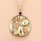 0.24 Carat Genuine Amethyst .925 Sterling Silver Pendant