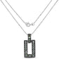 0.36 Carat Genuine Green Diamond .925 Sterling Silver Pendant