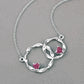 0.70 Carat Genuine Ruby .925 Sterling Silver Pendant