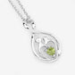 0.15 Carat Genuine Peridot .925 Sterling Silver Pendant