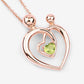 0.25 Carat Genuine Peridot .925 Sterling Silver Pendant