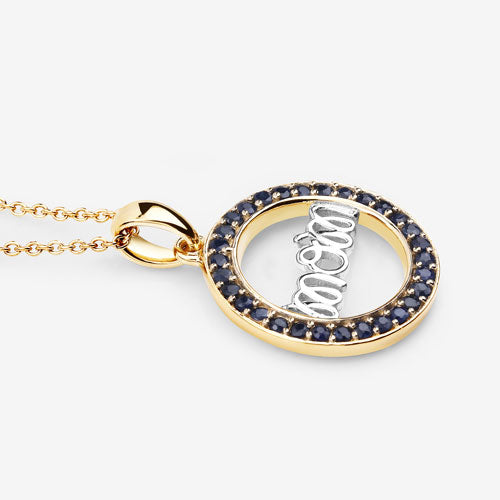 0.64 कैरेट असली नीला नीलम .925 स्टर्लिंग सिल्वर पेंडेंट