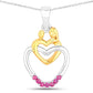 0.14 Carat Genuine Ruby .925 Sterling Silver Pendant