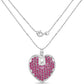 8.03 Carat Genuine Ruby .925 Sterling Silver Pendant