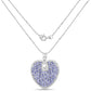 6.17 Carat Genuine Tanzanite .925 Sterling Silver Pendant