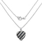 1.55 Carat Genuine Blue Sapphire and White Topaz .925 Sterling Silver Pendant