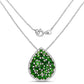 4.65 Carat Genuine Chrome Diopside .925 Sterling Silver Pendant
