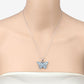 4.84 Carat Genuine Swiss Blue Topaz .925 Sterling Silver Pendant