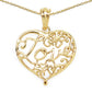14K Yellow Gold Plated 6.05 Grams .925 Sterling Silver Pendant