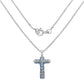 3.32 Carat Genuine Ethiopian Opal and Tanzanite .925 Sterling Silver Pendant