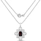 8.00 Carat Genuine Garnet .925 Sterling Silver Pendant