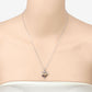 0.55 Carat Genuine Garnet and Black Spinel .925 Sterling Silver Pendant