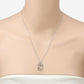 0.09 Carat Genuine Emerald .925 Sterling Silver Pendant
