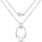 0.14 Carat Genuine White Diamond .925 Sterling Silver Pendant