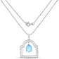 10.50 Carat Genuine Swiss Blue Topaz .925 Sterling Silver Pendant