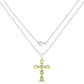2.24 Carat Genuine Peridot .925 Sterling Silver Pendant