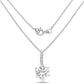 4.46 Carat Genuine White Cubic Zirconia .925 Sterling Silver Pendant