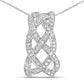 0.54 Carat Genuine White Diamond .925 Sterling Silver Pendant