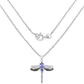 1.93 Carat Genuine Tanzanite and White Topaz .925 Sterling Silver Pendant