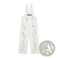Paint Splatter Logo Denim Overalls