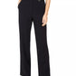 Calvin Klein Women's High-Rise Buttoned-Waist Dress Pants Navy Size 10 Petite