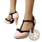 Patent Leather T-strap Platform Bow High Heels