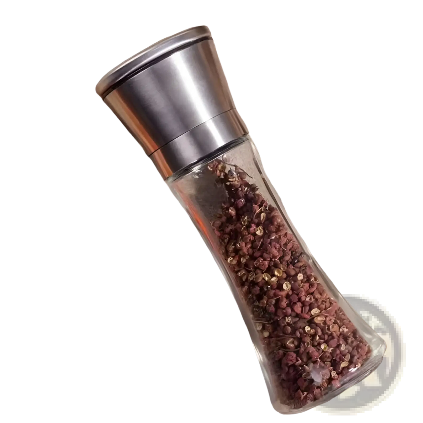 Pepper Grinder Set Stainless Steel Glass 4 Pack
