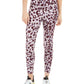 Calvin Klein Women's Leopard Print High-Waist Leggings Purple Size 2 Extra Large