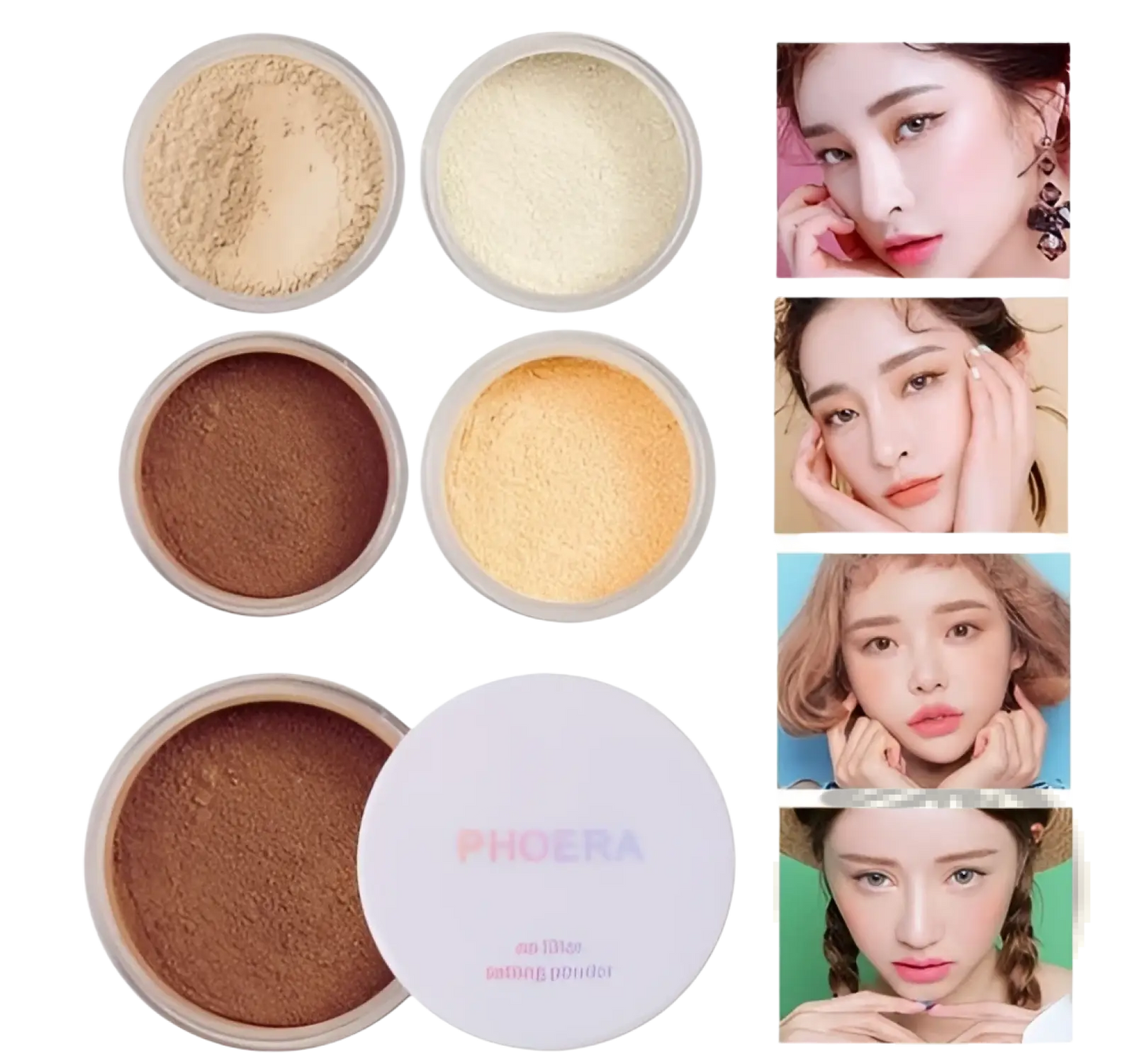Phoera Setting Powder Oil Control Matte Finish 4 Shades