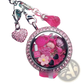 Pink Enamel Love Potion and Nail Polish Floating Locket Charms