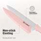 Pink Knife Set with Block 14 Piece Stainless Steel