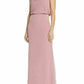 Adrianna Papell Women's Blouson Cowlneck Gown Pink Size 6