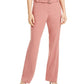 Alfani Women's Belted Straight-Leg Pants Pink Size 6