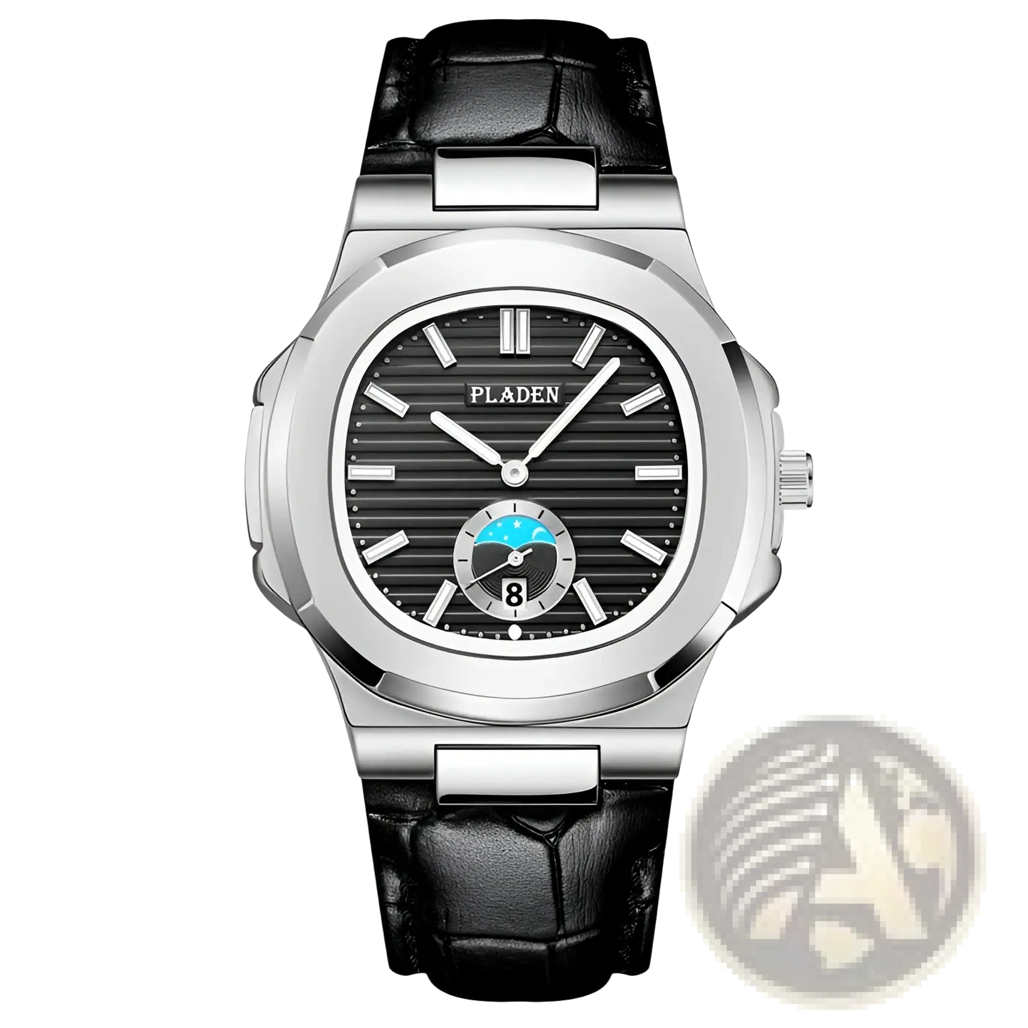 Pladen Men's Luxury Waterproof Quartz Watch with Date Display