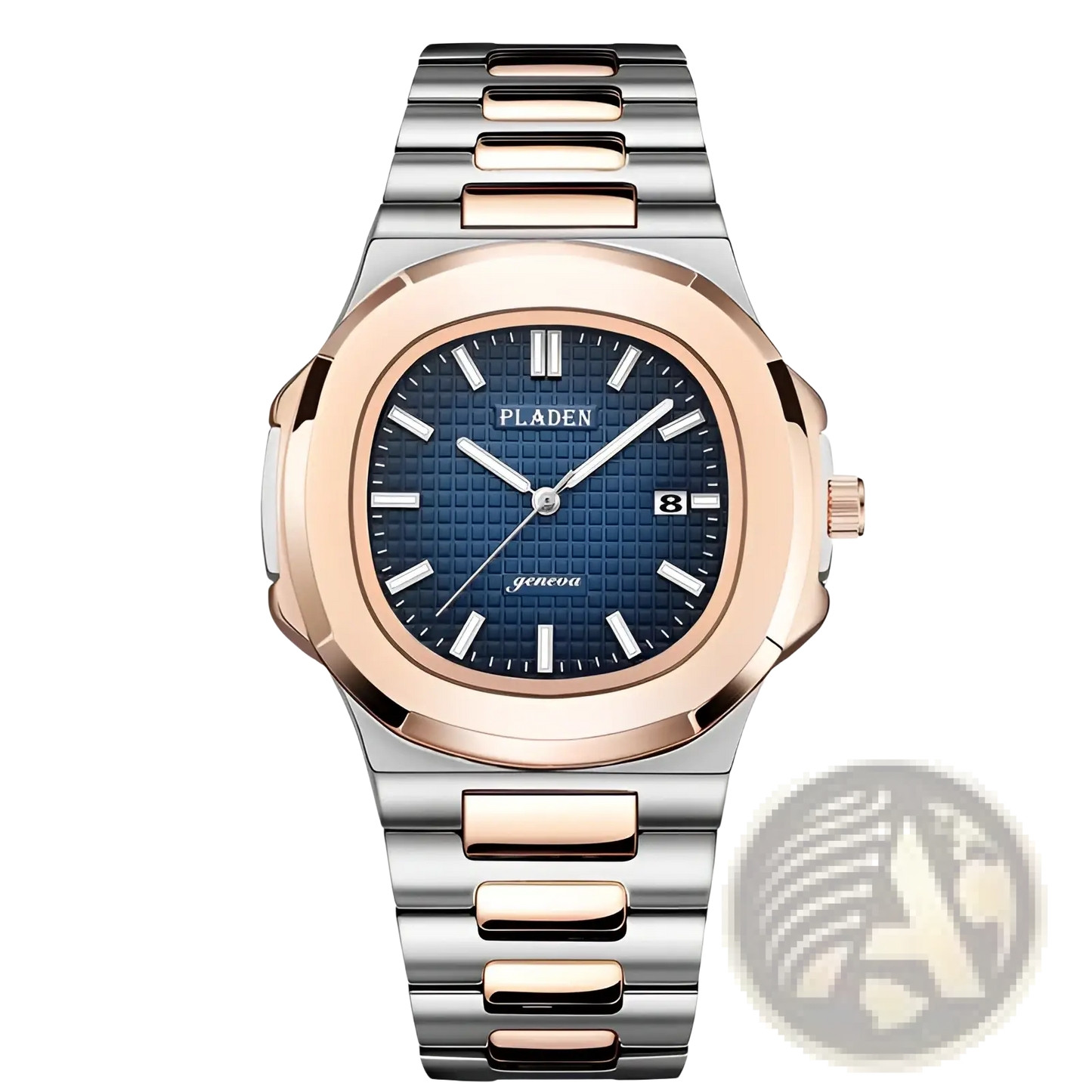 Pladen Men's Luxury Waterproof Quartz Watch with Date Display