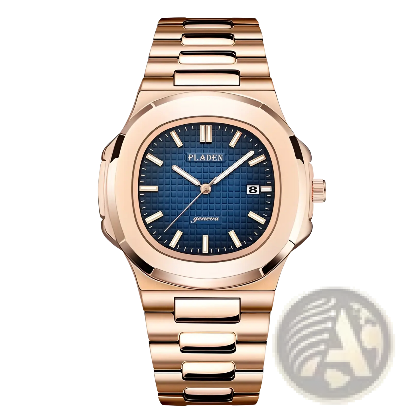 Pladen Men's Luxury Waterproof Quartz Watch with Date Display