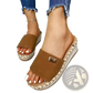 Platform Wedge Espadrille Sandals with Buckle Detail