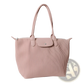 Pleated Shoulder Bag Minimalist Pu Leather Tote