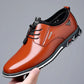 Men's Plus Size Fashion Leather Lace Up Casual Shoes