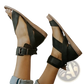 Plus Size Women's Flat Roman Strappy Sandals