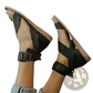 Plus Size Women's Flat Roman Strappy Sandals